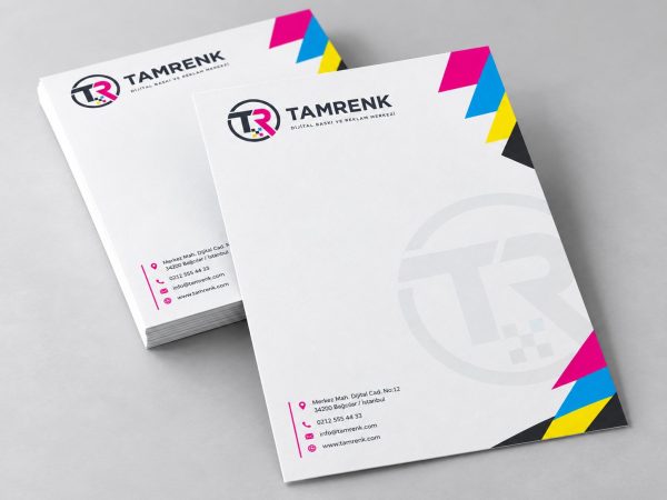 Tam Renk antetli kâğıt baskı