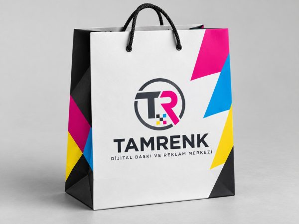 Tam Renk karton çanta